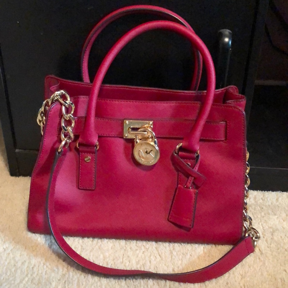Red Michael Kors Purse